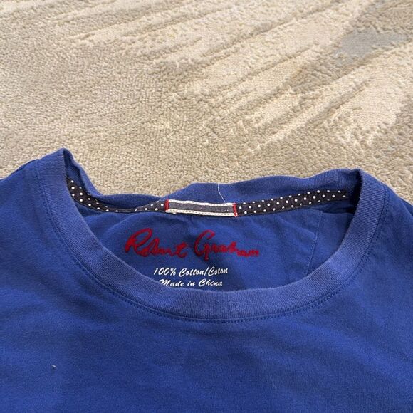 Robert Graham Wolfe skull Graphic Print Shirt size 2XL - Picture 3 of 7